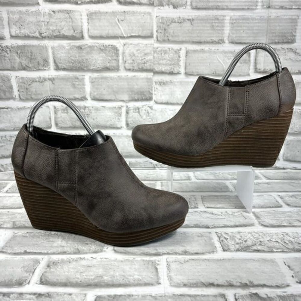 Dr. Scholl’s Harlin Women’s Size 9.5  Brown Distressed Comfort  Ankle Booties